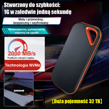 【32 TB bardzo duża pojemność】 Mobilny dysk twardy