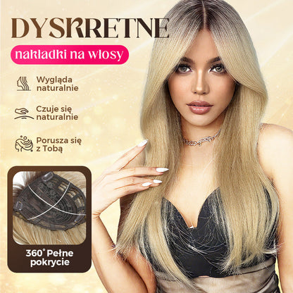 Top Layered Bangs Hairpiece dla kobiet z przerzedzonymi włosami